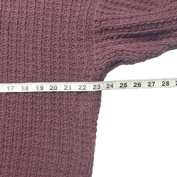 BASIX Fenn Wright & Manson | Men | Vtg Burgundy Knit Fisherman Sweater | Large - Picture 5 of 8